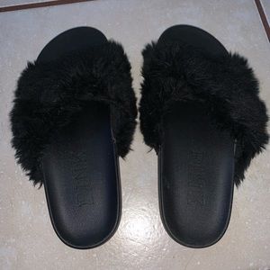 Fuzzy PINK slippers